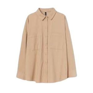 Divided corduroy oversized shirt